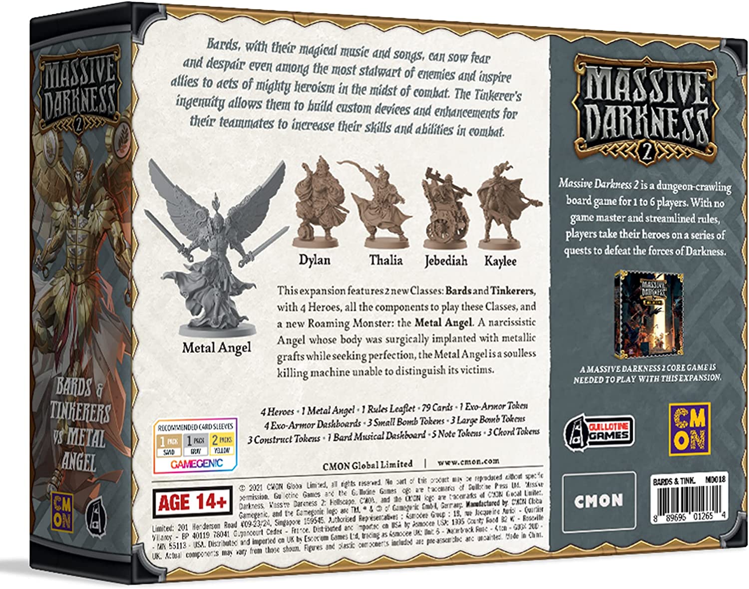 Massive Darkness 2 : Bards and Tinkerers vs Metal Angel Expansion